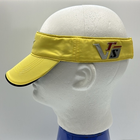 Nike‎ Golf VRS 20XI Swoosh Logo Embroidered Adjustable Athletic Visor Yellow Hat - Picture 2 of 8